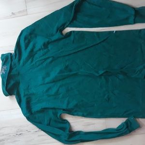 Green turtleneck